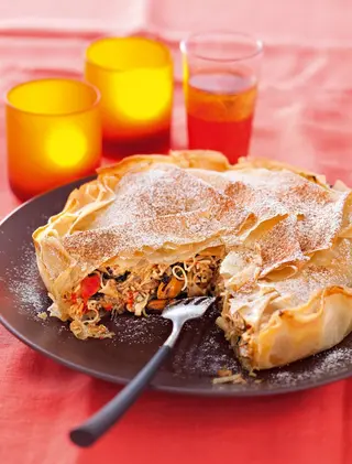 Pastilla ai frutti di mare
