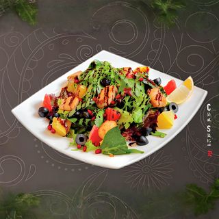 Салат с семгой и апельсином (250 гр.)