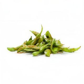 Spicy edamame con shichimi vegano