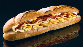 Panino falafel completo