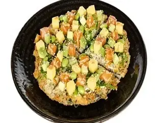 Crunch sushi pizza