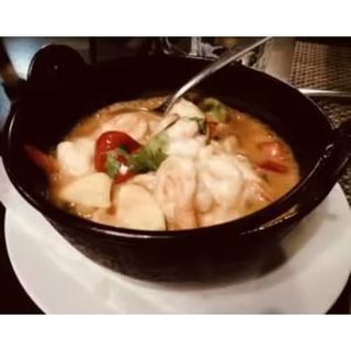 Langostinos Con Salsa Ostras