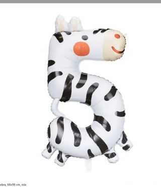 Cyferka 5 z helem dla DZIECI