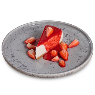 Чизкейк з полуницею