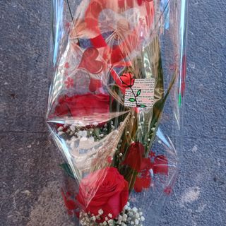 2 Rosas rojas decoradas 