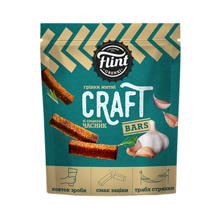 Сухарі Flint Craft Часник 100г