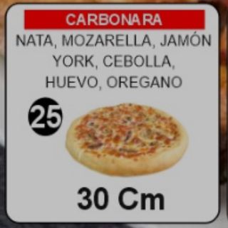 25.Pizza carbonara 30cm
