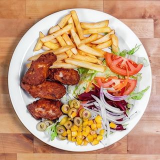 4 Alitas de Pollo a la Brasa + Ensalada + 