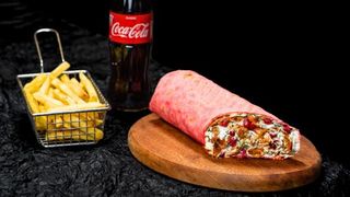 S - კომბო - კრაფტ შაურმა არაჟნის და ტკბილ ცხარე სოუსით (ღორი)