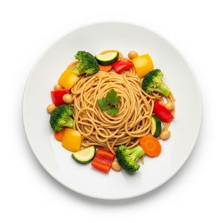 194. Spaghetti di soia con verdure