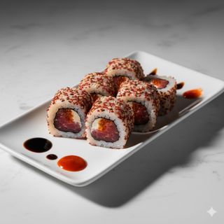 Uramaki de atún picante (8 uds.)