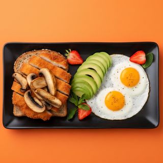 Chicken Katsu brunch platter