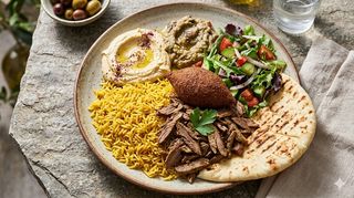 Assiette orientale mixte