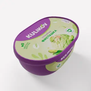 Мороженое «Фисташковый пломбир» в ванночке (400 гр.)