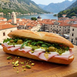 MortaLisa – Mortadella, Mozzarella & Pesto Sandwich 470gr
