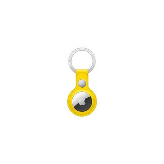 AirTag Leather Key Ring - Meyer Lemon