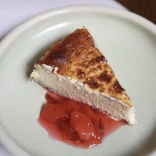 Tarta de queso fresco y torta de Casar