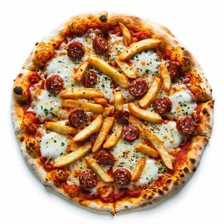 Wurstel e patatine fritte