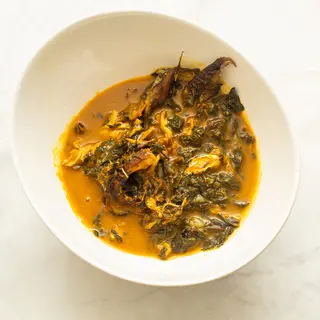 Bitter Leaf Soup With 1 Swallow And 2 Meat