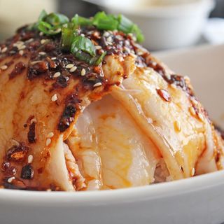 Boiled pork in water