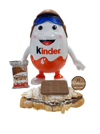 Cornetto Kinder Cards con crema bianca e Nutella