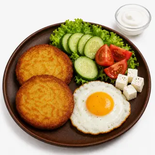 Сніданок з дерунами та фетою (250/30г)