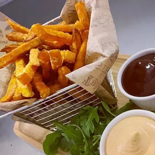 Patate dolci americane fritte
