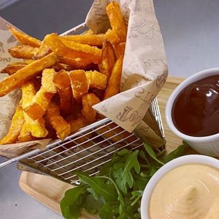 Patate dolci americane fritte