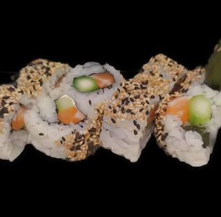 Uramaki maki de espárragos (8 uds.)