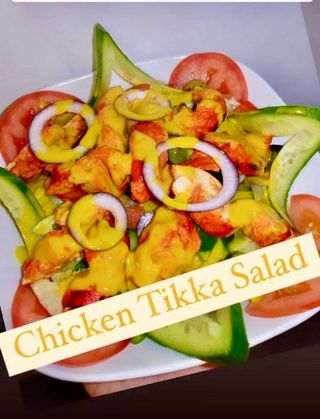 Chicken tikka salad