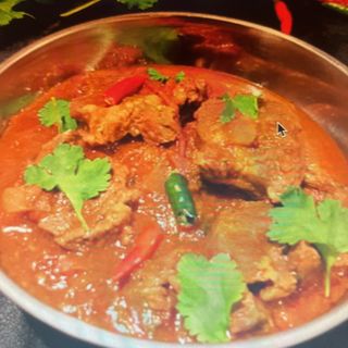 Lamb jhalfrezi-.