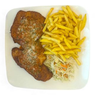 Plato 5.  Milanesa De Pollo