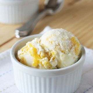 Helado De Mango Con Vainilla