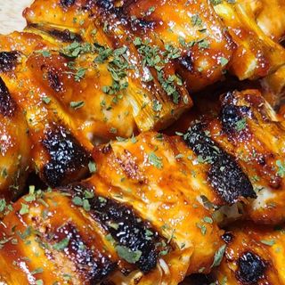 Alitas de pollo con salsa barbacoa 