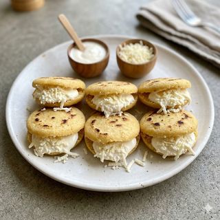 Arepitas Con Queso Y Nata (4 Uds.)