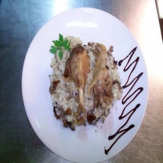 Risotto con Pato y Setas