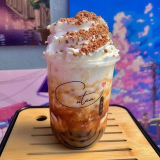 Banana Split Crispy Bubble Milk