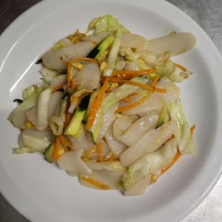 Gnocchi di riso saltato con verdure 