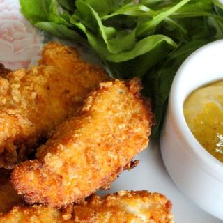 Frango Crispy com Molho Mostarda e Mel