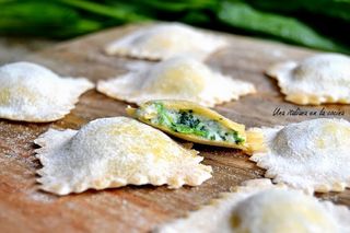 Ravioli De Requeson Y Espinacas