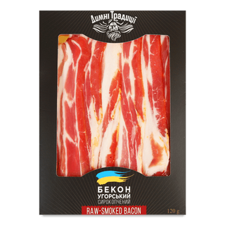 Бекон Лавка традицій Димні Традиції Угорський свиний с/к, нарізка (120г)