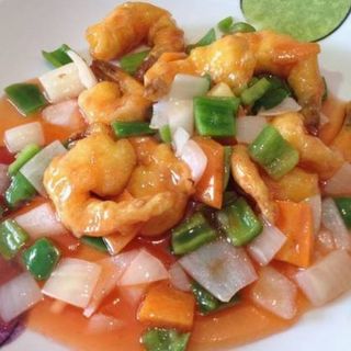 65. Gambas Con Salsa Agridulce