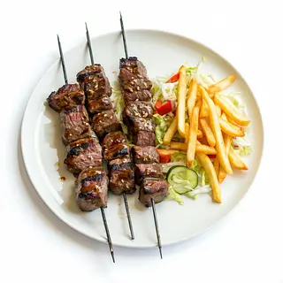 Saté: 4 Pinchos de solomillo de cerdo XL (370 g.)