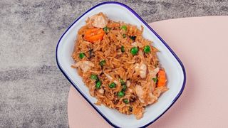 Smażony ryż z kurczakiem (dla dzieci)