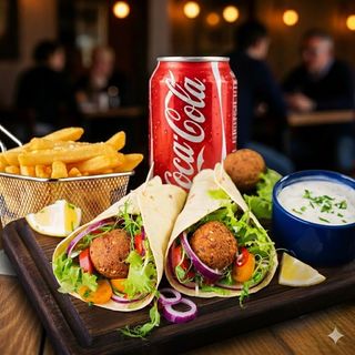 Menù piadina falafel