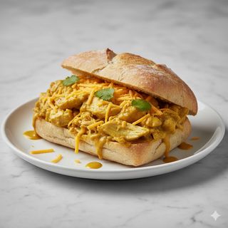 Bocadillo De Pollo Al Curry