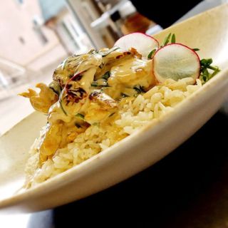 Pui toscan cu orez basmati si spanac