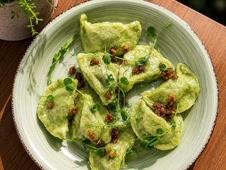 Pierogi ze szpinakiem