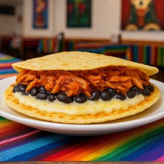 Quesadilla de Tinga de Pollo maiz