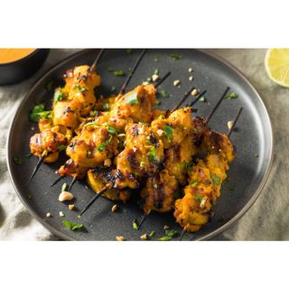 Chicken Satay With Chips